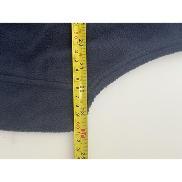 Columbia Mens Fleece Vest Navy Blue Full Zip Pockets Size L - Picture 6 of 6